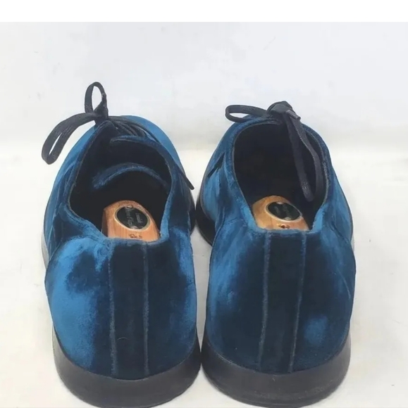 Dolce & Gabbana Men's Shoes Teal Suede Lace Up Dress Casual Oxfords US 8 / EU 41 - Picture 7 of 11